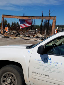 EQM at California Wildfire Cleanup site